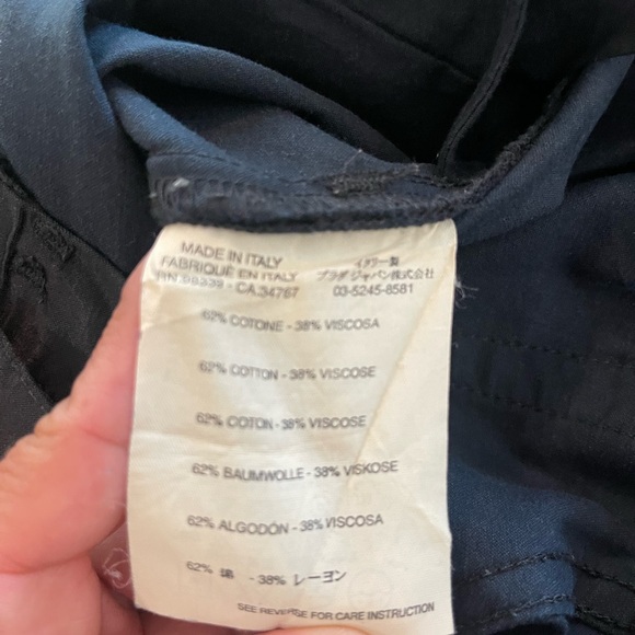 Miu Miu Made in Italy Raso Viscosa Black Dressy Trousers Pants straight leg 28 - Picture 9 of 16